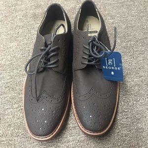 George Men's Memory Foam Lightweight Oxford Shoes